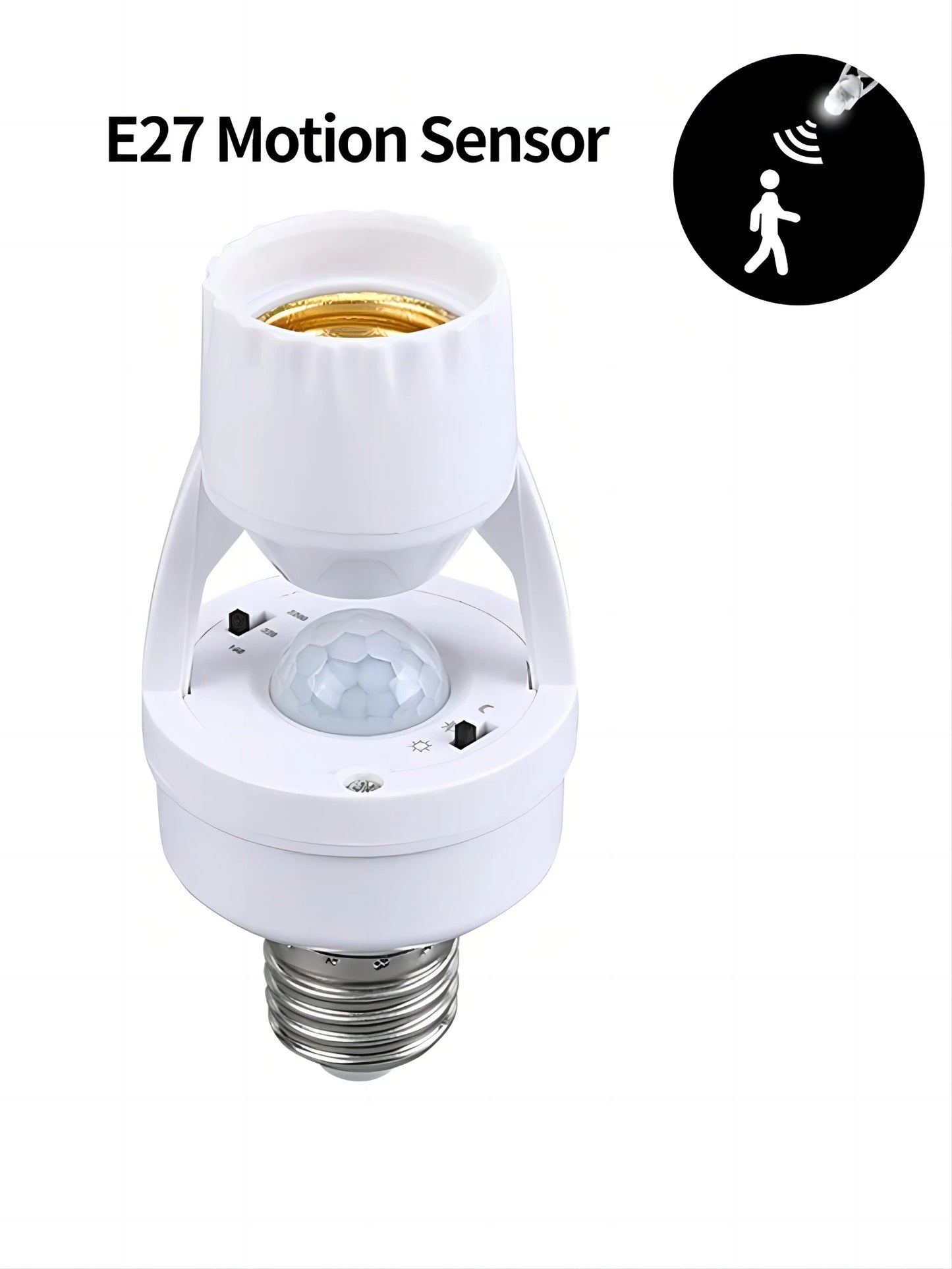 AC85-265V Motion Sensor Lamp Head Base E27 E26 Switch Bulb Holder Socket Adapter Converter Human Induction Infrared Body Sensor