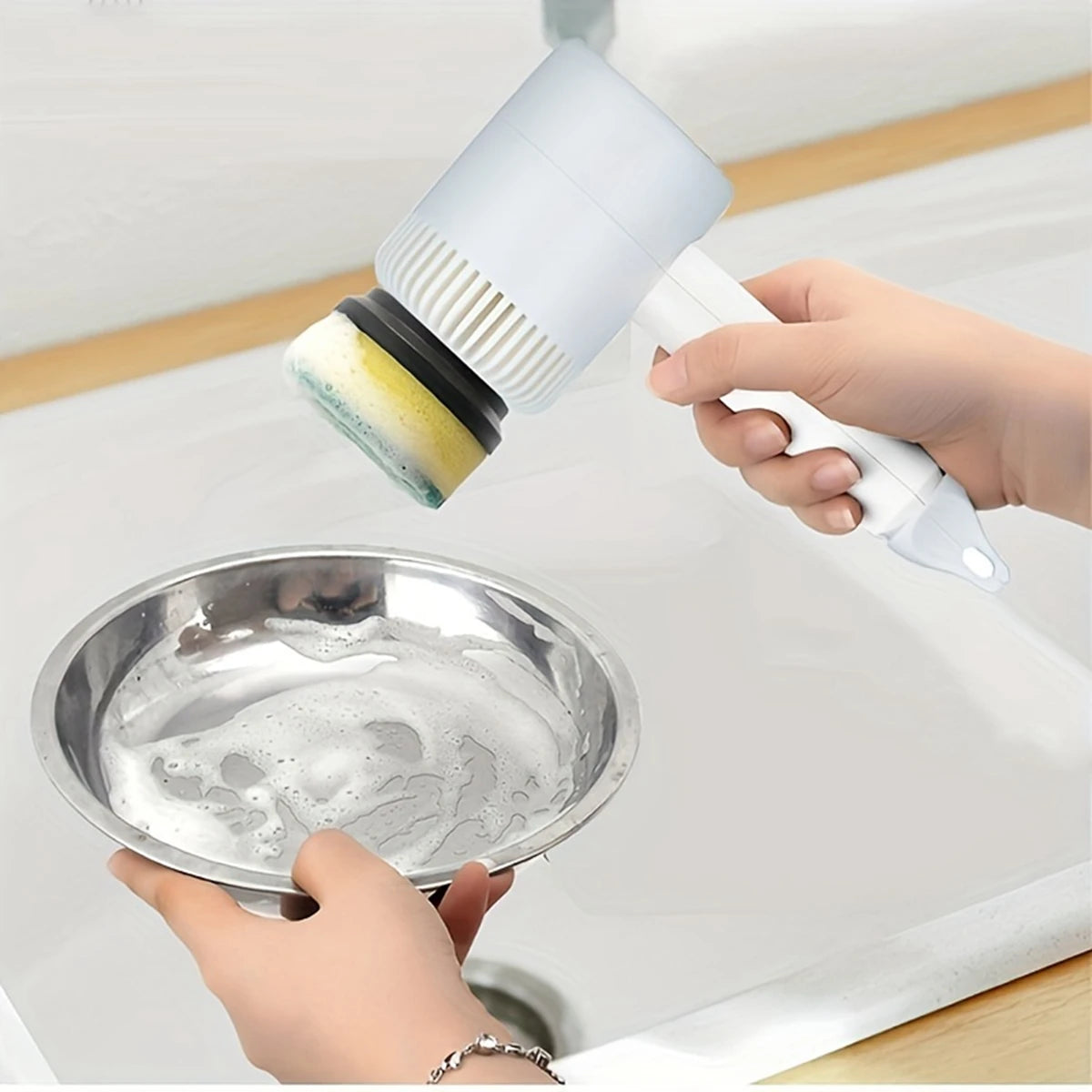 Cleaning Brush Multi-functional Home USB Rechargeable  Rotary Scrubber Household Appliances Cleaning Gadget