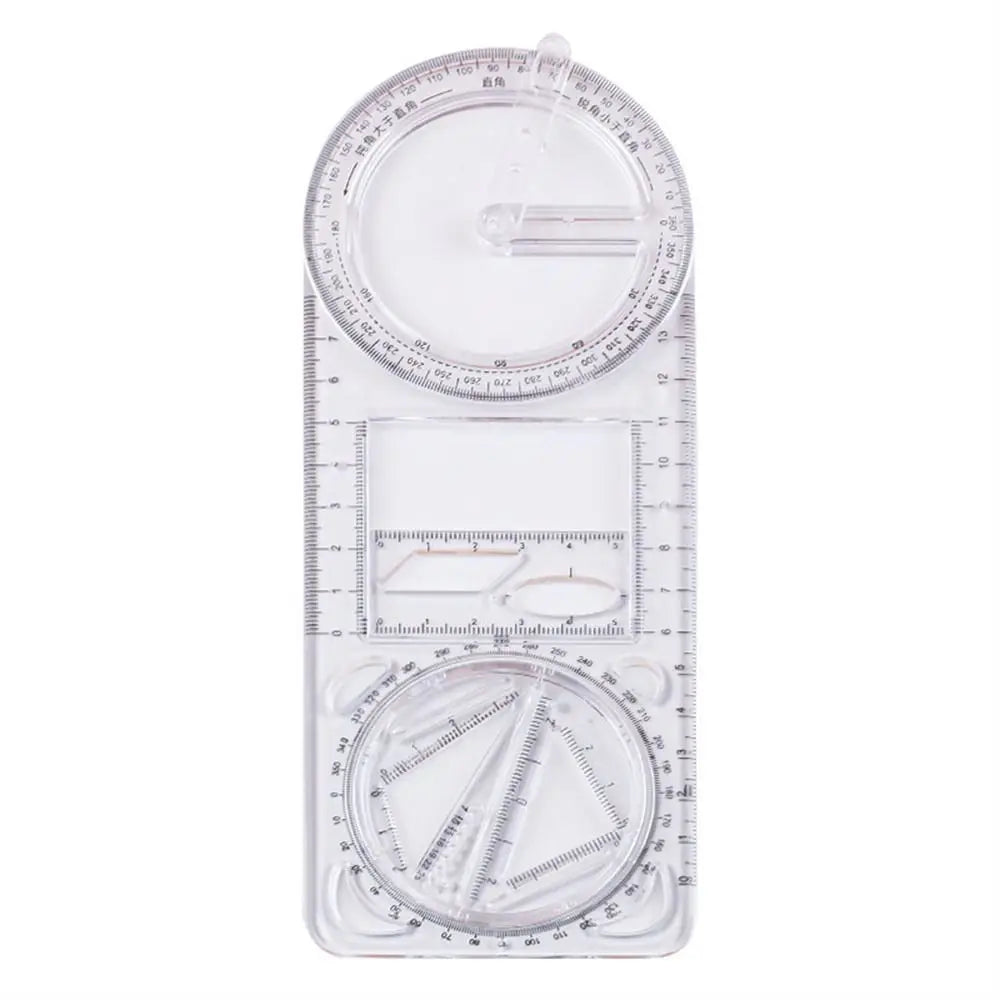 Activity Angle Drawing Ruler Multifunctional Ruler Straight Geometry Ruler Transparent Measurement Drawing Template